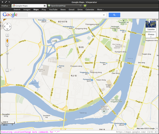 Google's map of Pyongyang