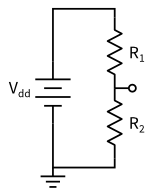 Voltage divider schematic